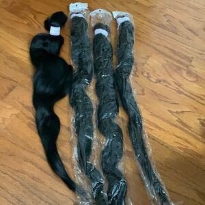Four strands Synthetic hair 30 inch (from banded center so actually 60 inch)